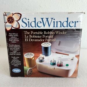 Wright's SideWinder Sewing Thread Portable Bobbin Winder w/AC Adapter Tested
